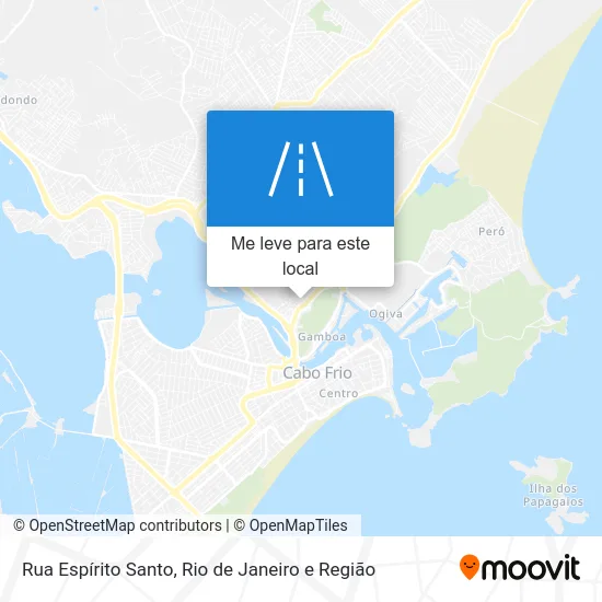 Rua Espírito Santo mapa