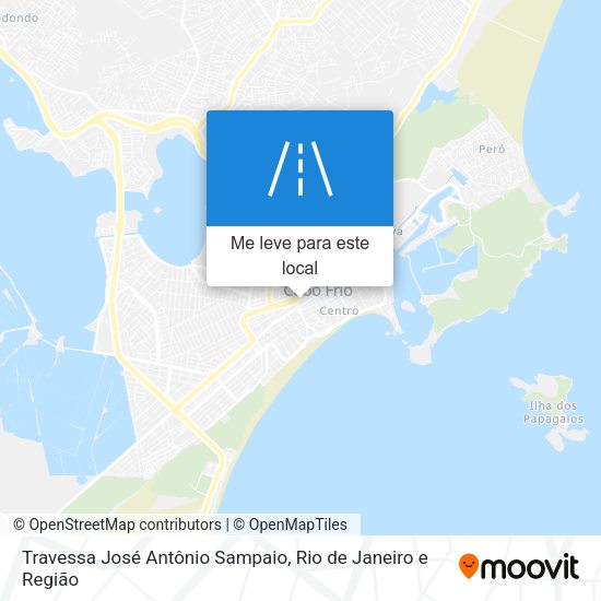 Travessa José Antônio Sampaio mapa