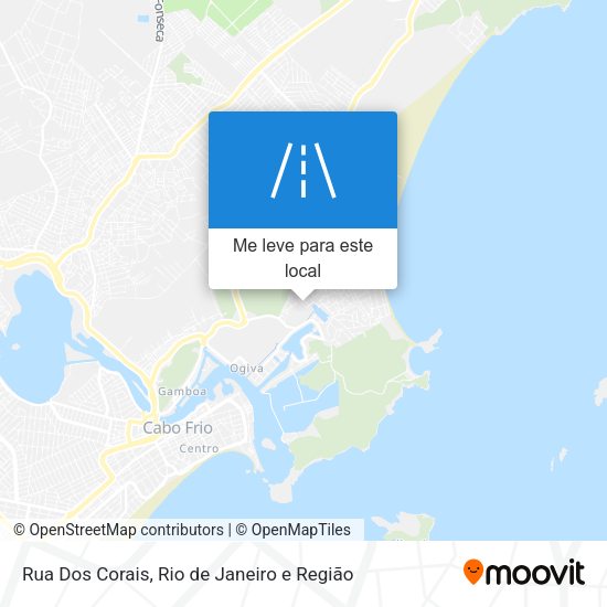 Rua Dos Corais mapa