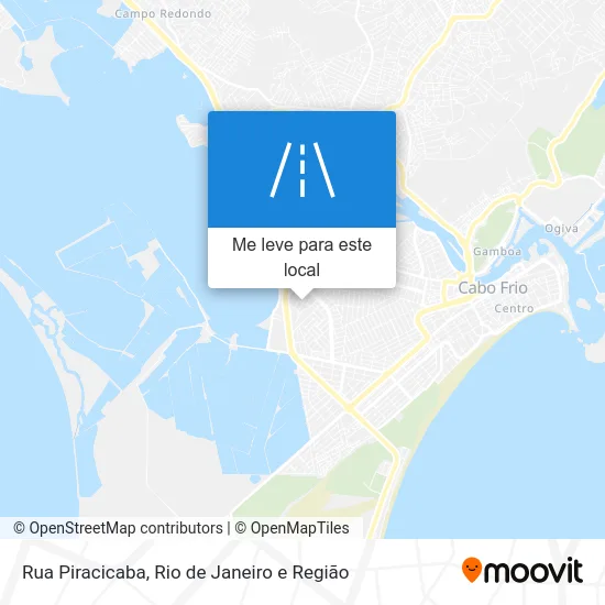 Rua Piracicaba mapa
