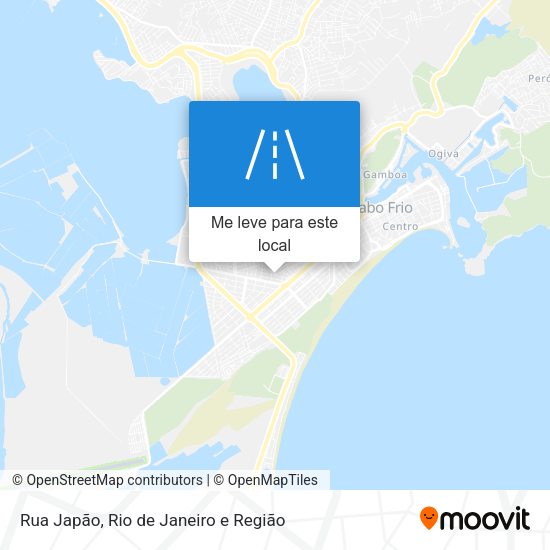 Rua Japão mapa