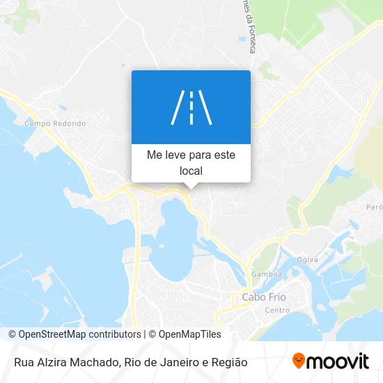 Rua Alzira Machado mapa