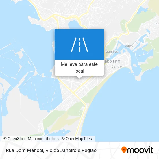 Rua Dom Manoel mapa