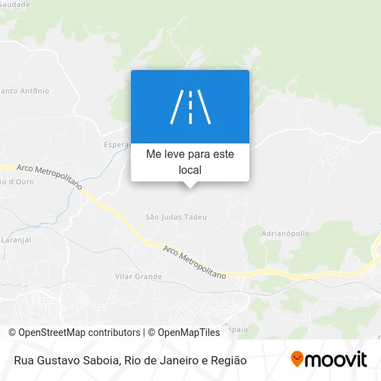 Rua Gustavo Saboia mapa