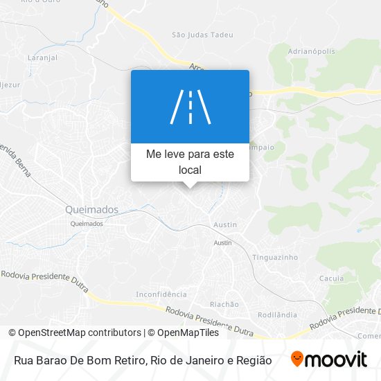 Rua Barao De Bom Retiro mapa