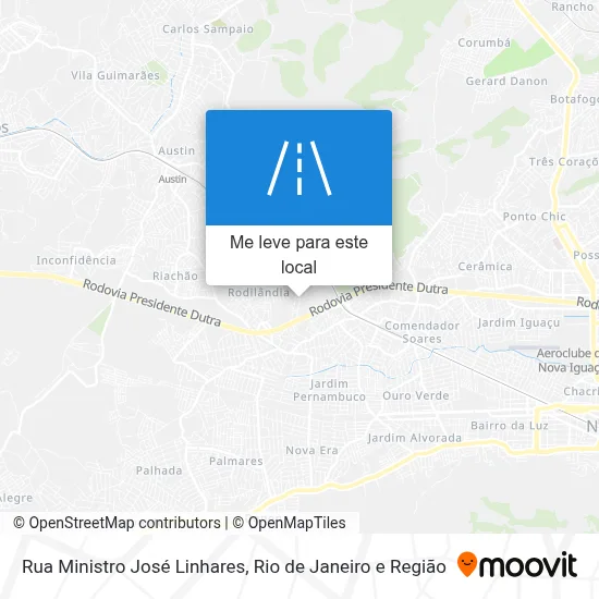 Rua Ministro José Linhares mapa