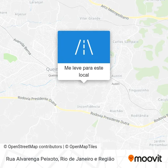 Rua Alvarenga Peixoto mapa