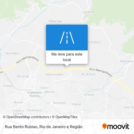 Rua Bento Rubiao mapa