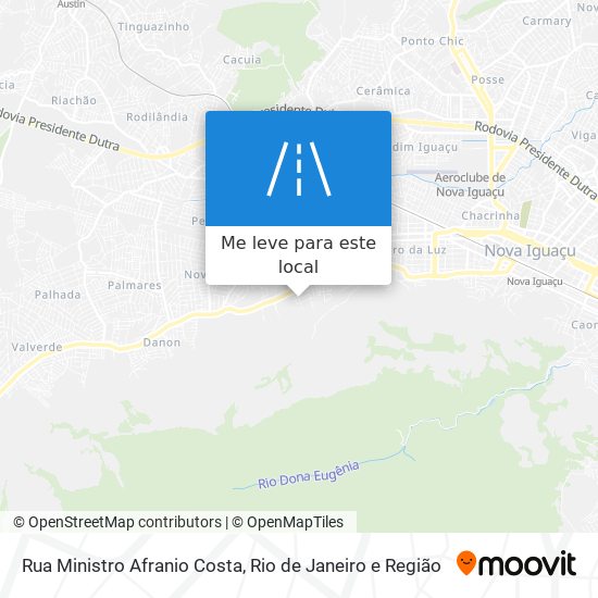 Rua Ministro Afranio Costa mapa