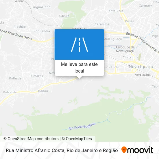 Rua Ministro Afranio Costa mapa