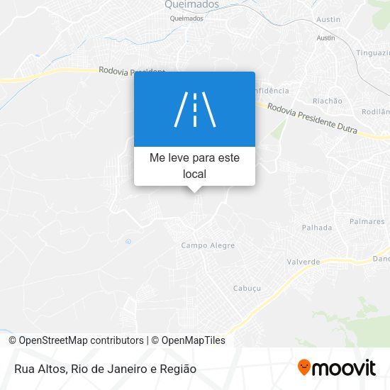 Rua Altos mapa