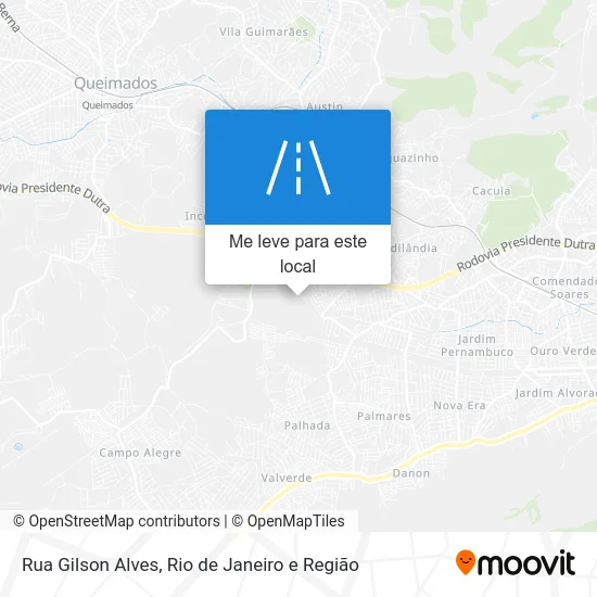 Rua Gilson Alves mapa