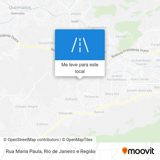 Rua Maria Paula mapa