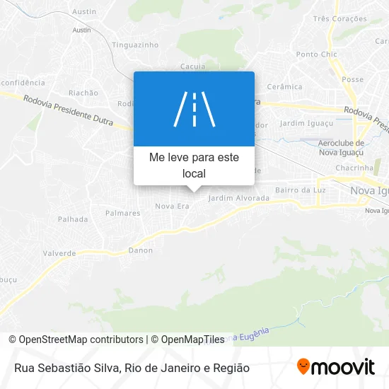 Rua Sebastião Silva mapa