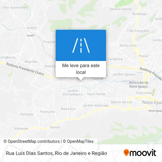 Rua Luís Dias Santos mapa