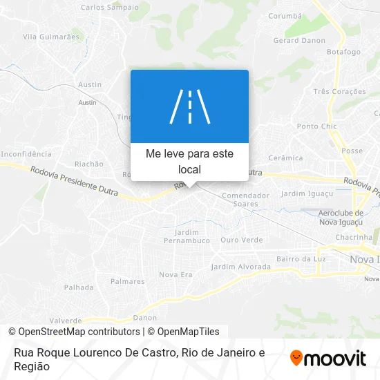Rua Roque Lourenco De Castro mapa