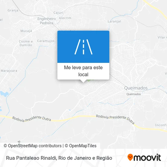 Rua Pantaleao Rinaldi mapa