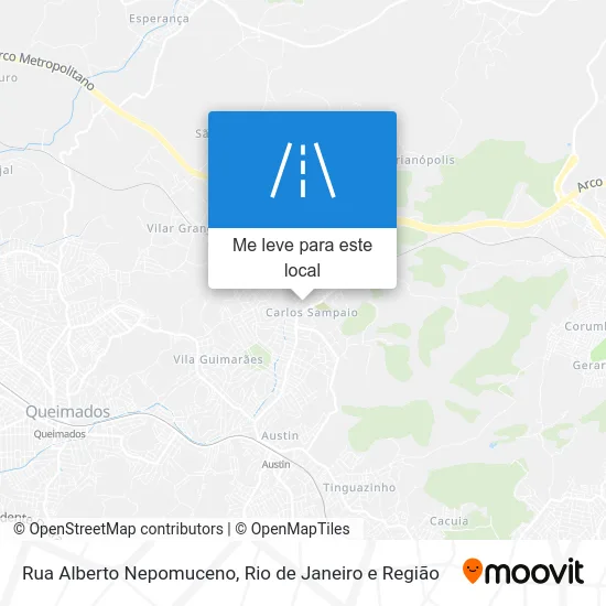 Rua Alberto Nepomuceno mapa
