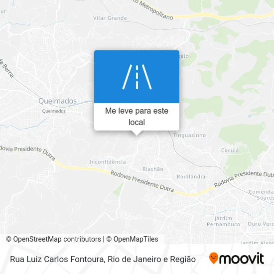 Rua Luiz Carlos Fontoura mapa