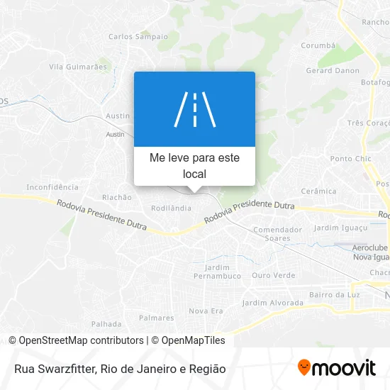 Rua Swarzfitter mapa