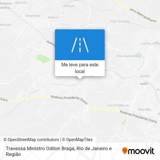 Travessa Ministro Odilon Braga mapa