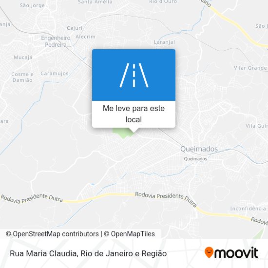 Rua Maria Claudia mapa