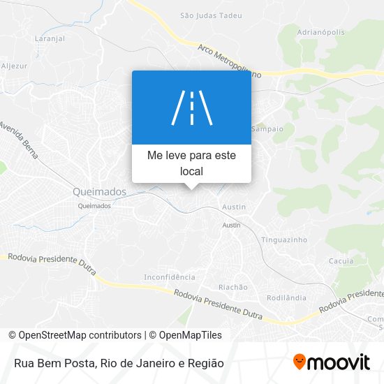 Rua Bem Posta mapa