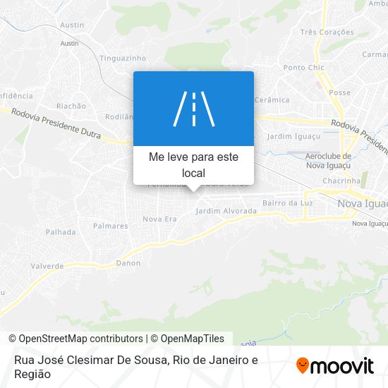 Rua José Clesimar De Sousa mapa