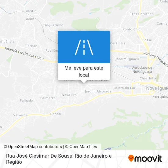 Rua José Clesimar De Sousa mapa