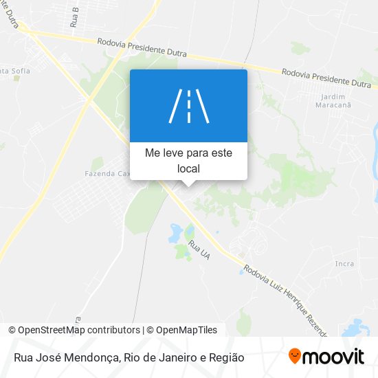 Rua José Mendonça mapa