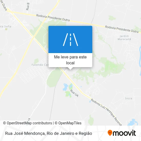 Rua José Mendonça mapa