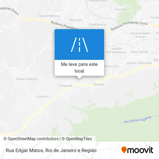 Rua Edgar Matos mapa