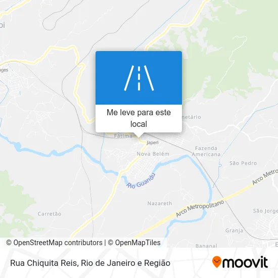 Rua Chiquita Reis mapa