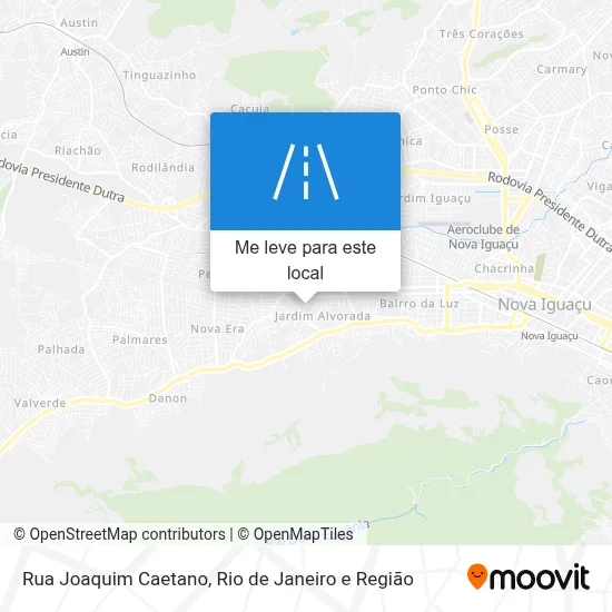 Rua Joaquim Caetano mapa