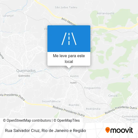 Rua Salvador Cruz mapa