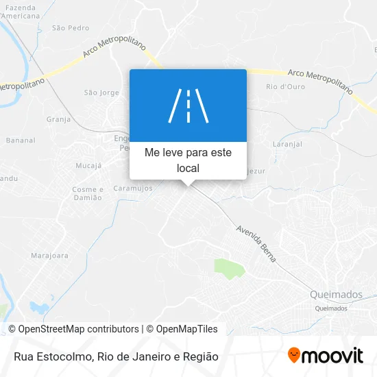 Rua Estocolmo mapa