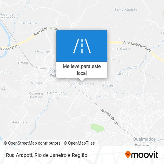 Rua Arapoti mapa