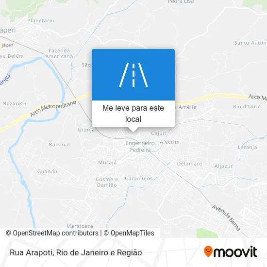 Rua Arapoti mapa