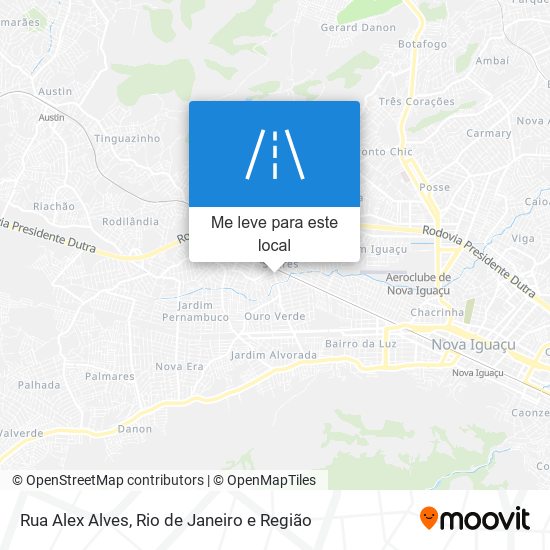 Rua Alex Alves mapa