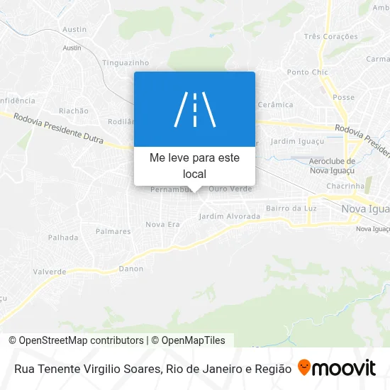 Rua Tenente Virgilio Soares mapa
