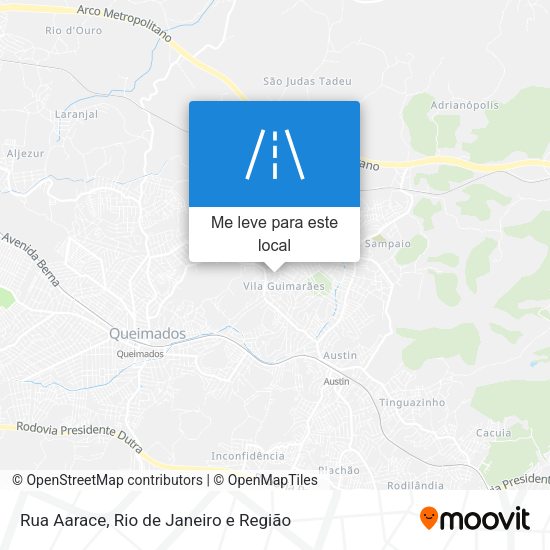 Rua Aarace mapa