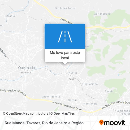 Rua Manoel Tavares mapa