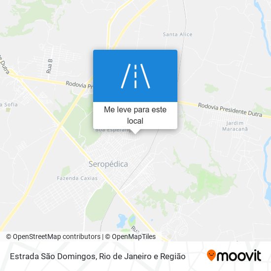 Estrada São Domingos mapa