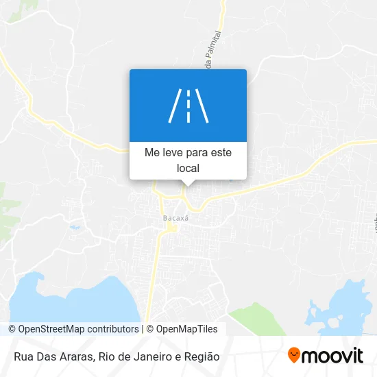 Rua Das Araras mapa