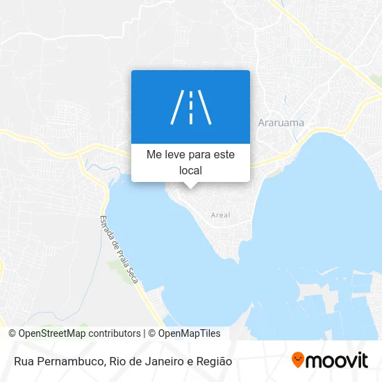 Rua Pernambuco mapa