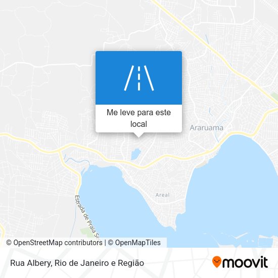 Rua Albery mapa