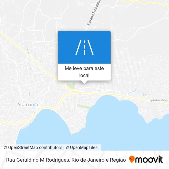 Rua Geraldino M Rodrigues mapa