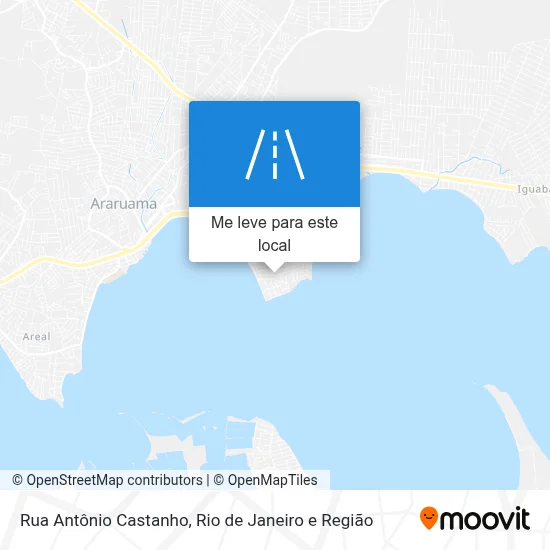 Rua Antônio Castanho mapa