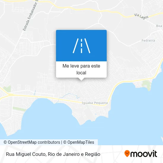 Rua Miguel Couto mapa