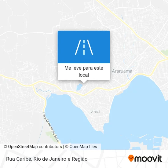 Rua Caribé mapa